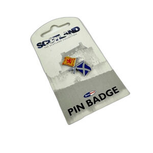 Scotland Flag Pin Badge NWT OS Scottish Novelty Cute Chic Minimalist